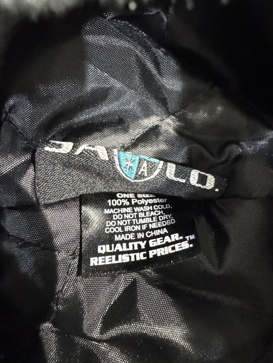 SA Company Trapper Hat Bomber Fleece Lined Buffalo Plaid Black Grey One Size - Picture 8 of 8